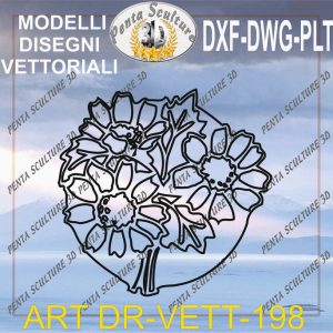 Decori file vettoriale modello DR-VETT 198 eps dwg dxf plt