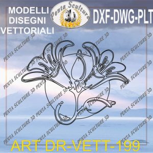Decori file vettoriale modello DR-VETT 199 eps dwg dxf plt