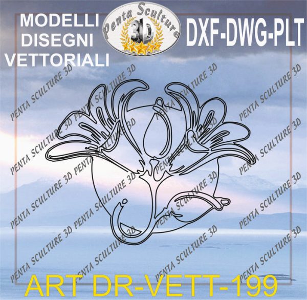Decori_file_vettoriale_modello_DR-VETT_199_eps_dwg_dxf_plt