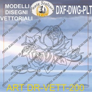 Decori file vettoriale modello DR-VETT 200 eps dwg dxf plt