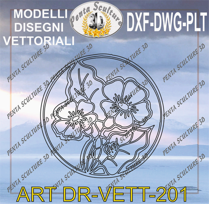 Decori_file_vettoriale_modello_DR-VETT_201_eps_dwg_dxf_plt