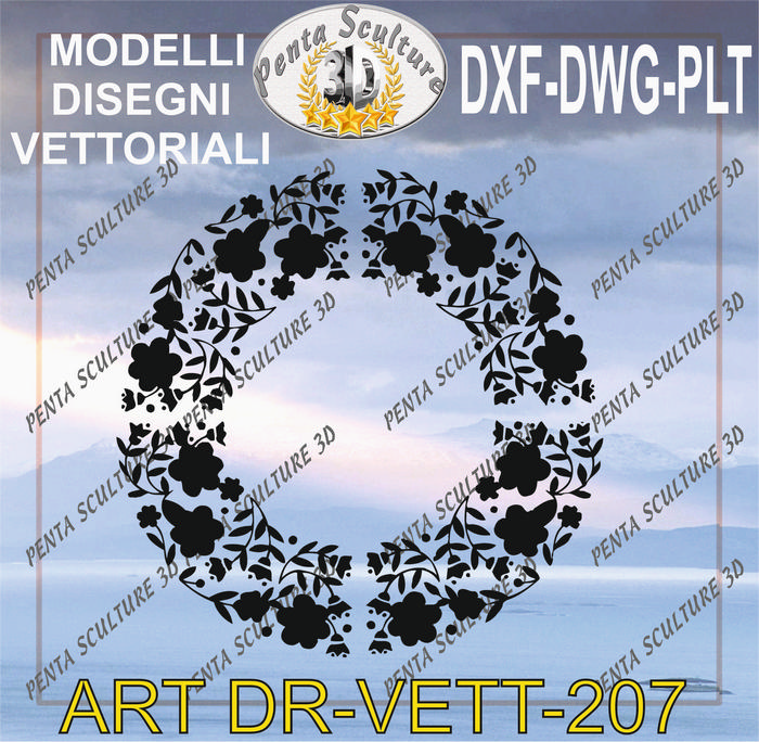 Decori_file_vettoriale_modello_DR-VETT_207_eps_dwg_dxf_plt