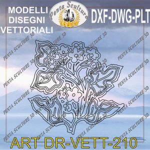 Decori file vettoriale modello DR-VETT 210 eps dwg dxf plt