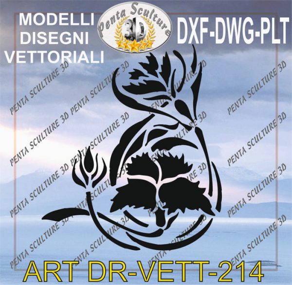 Decori_file_vettoriale_modello_DR-VETT_214_eps_dwg_dxf_plt