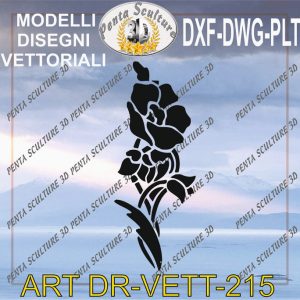 Decori file vettoriale modello DR-VETT 215 eps dwg dxf plt