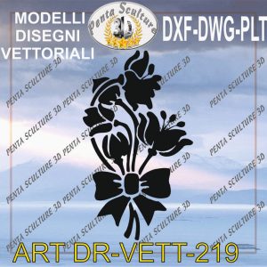 Decori file vettoriale modello DR-VETT 219 eps dwg dxf plt