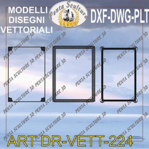 Decori file vettoriale modello DR-VETT 224 eps dwg dxf plt