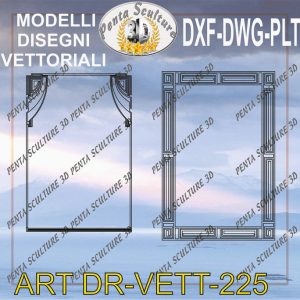 Decori file vettoriale modello DR-VETT 225 eps dwg dxf plt