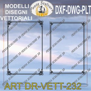 Decori file vettoriale modello DR-VETT 232 eps dwg dxf plt