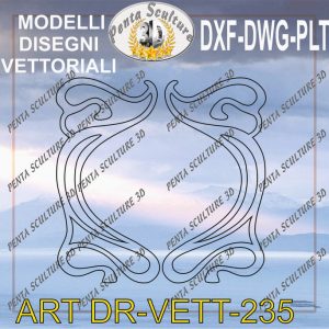 Decori file vettoriale modello DR-VETT 235 eps dwg dxf plt