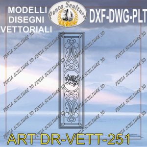 Decori file vettoriale modello DR-VETT 251 eps dwg dxf plt