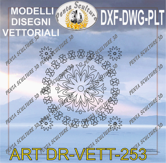 Decori_file_vettoriale_modello_DR-VETT_253_eps_dwg_dxf_plt