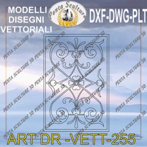 Decori file vettoriale modello DR-VETT 255 eps dwg dxf plt
