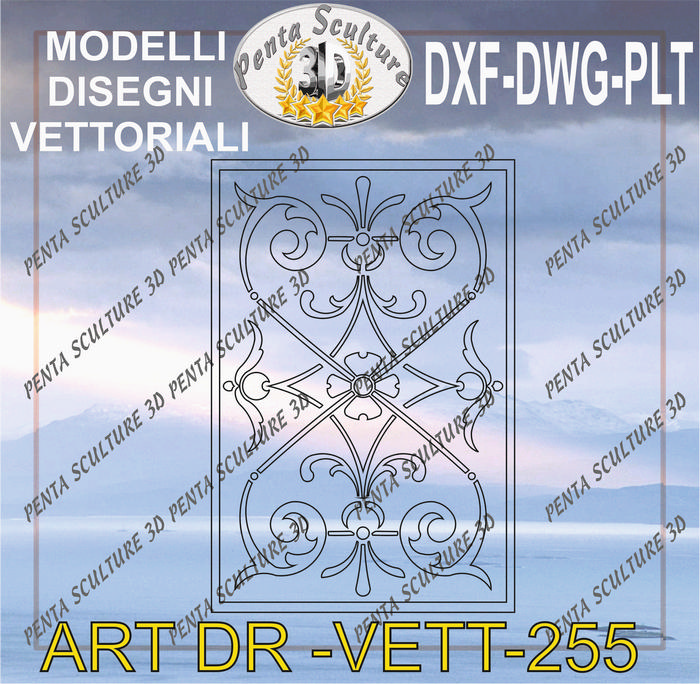 Decori_file_vettoriale_modello_DR-VETT_255_eps_dwg_dxf_plt