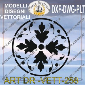 Decori file vettoriale modello DR-VETT 258 eps dwg dxf plt