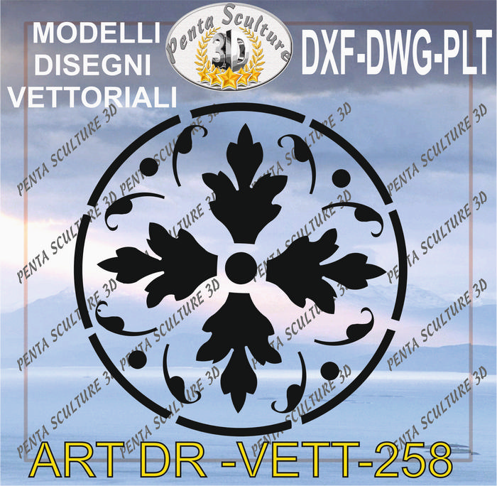 Decori_file_vettoriale_modello_DR-VETT_258_eps_dwg_dxf_plt