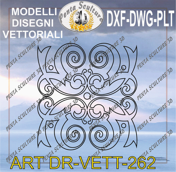 Decori_file_vettoriale_modello_DR-VETT_262_eps_dwg_dxf_plt