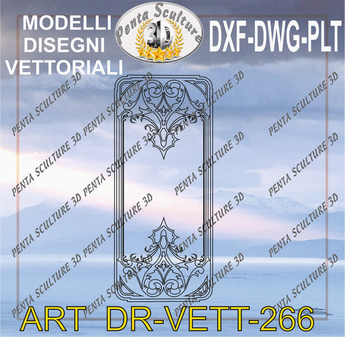 Decori_file_vettoriale_modello_DR-VETT_266_eps_dwg_dxf_plt