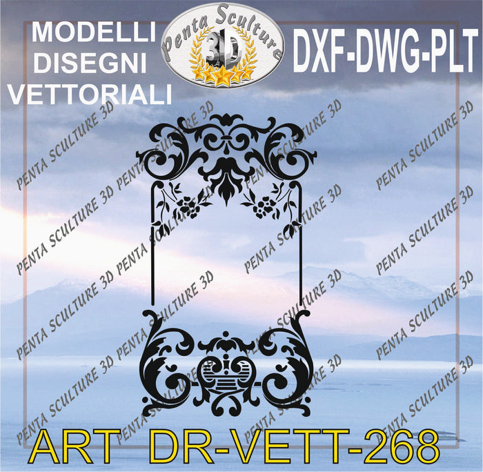 Decori_file_vettoriale_modello_DR-VETT_268_eps_dwg_dxf_plt