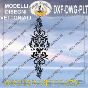 Decori file vettoriale modello DR-VETT 279 eps dwg dxf plt