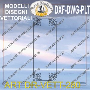 Decori file vettoriale modello DR-VETT 280 eps dwg dxf plt
