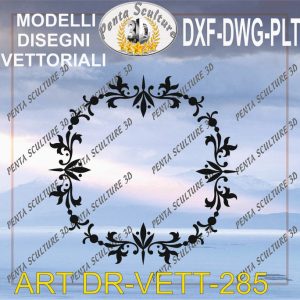 Decori file vettoriale modello DR-VETT 285 eps dwg dxf plt