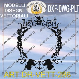 Decori file vettoriale modello DR-VETT 286 eps dwg dxf plt