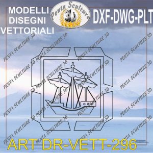 Decori file vettoriale modello DR-VETT 296 eps dwg dxf plt