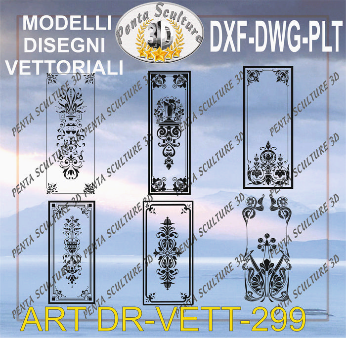 Decori_file_vettoriale_modello_DR-VETT_299_eps_dwg_dxf_plt