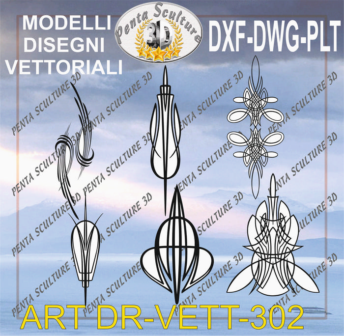 Decori_file_vettoriale_modello_DR-VETT_302_eps_dwg_dxf_plt