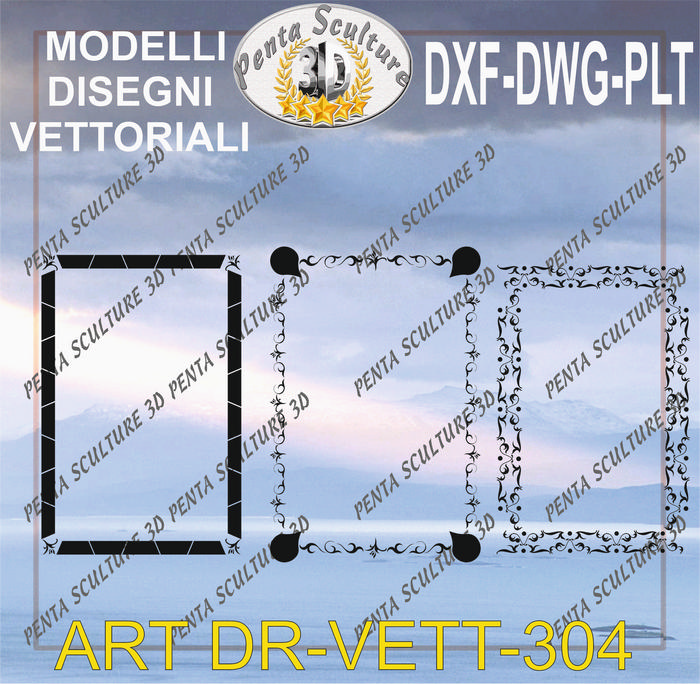 Decori_file_vettoriale_modello_DR-VETT_304_eps_dwg_dxf_plt