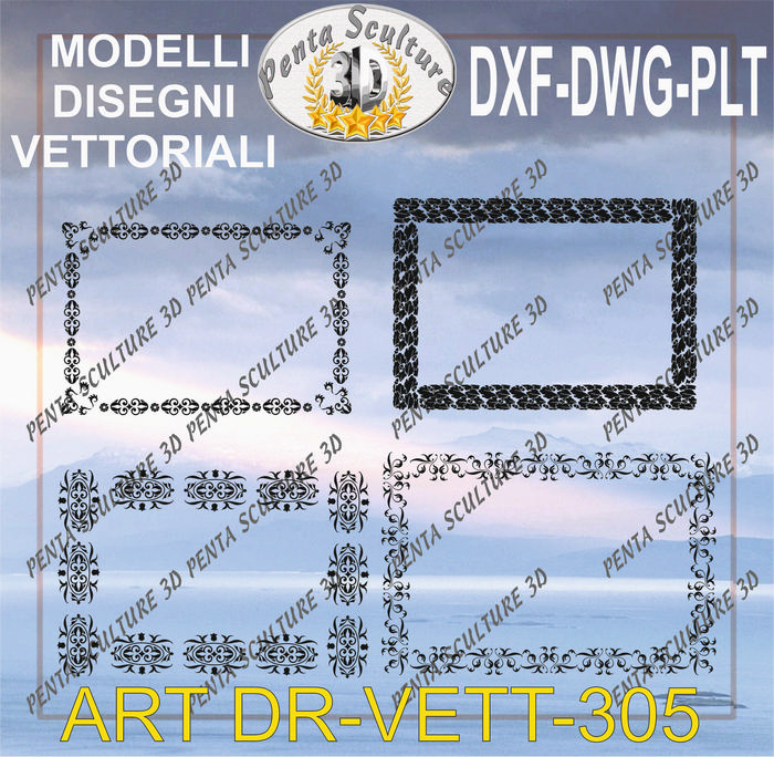 Decori_file_vettoriale_modello_DR-VETT_305_eps_dwg_dxf_plt