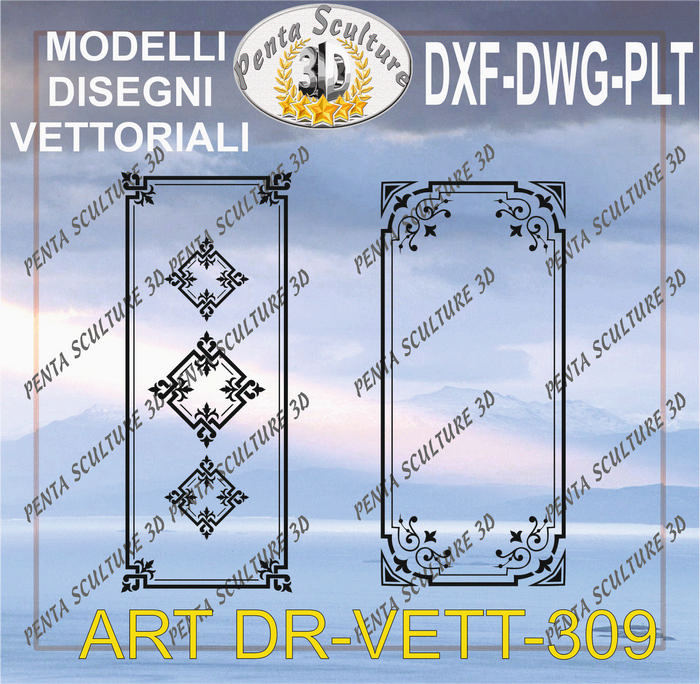 Decori_file_vettoriale_modello_DR-VETT_309_eps_dwg_dxf_plt
