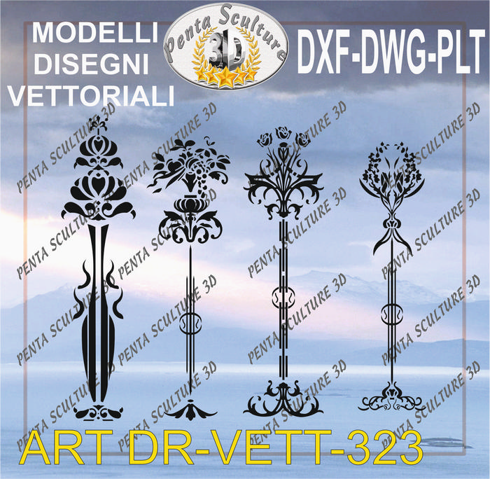 Decori_file_vettoriale_modello_DR-VETT_323_eps_dwg_dxf_plt
