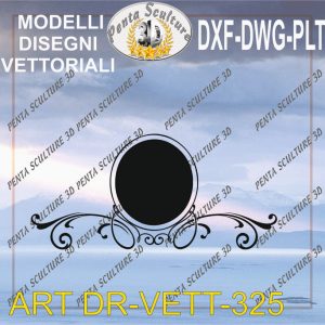 Decori file vettoriale modello DR-VETT 325 eps dwg dxf plt
