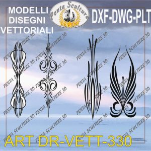 Decori file vettoriale modello DR-VETT 330 eps dwg dxf plt