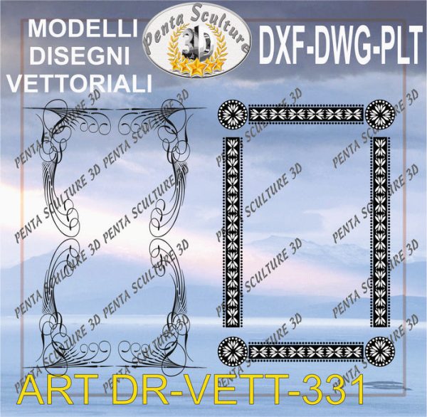 Decori_file_vettoriale_modello_DR-VETT_331_eps_dwg_dxf_plt