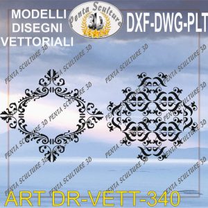 Decori file vettoriale modello DR-VETT 340 eps dwg dxf plt