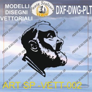 San Pio da Pietrelcina file vettoriale modello SP-VETT 002 eps dwg dxf plt