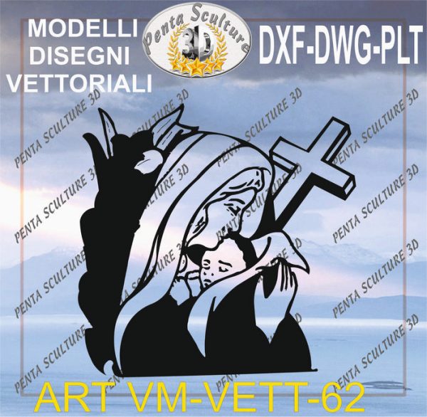 Vergine_Maria_file_vettoriale_modello_62_eps_dwg_dxf_plt