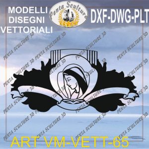 Vergine Maria file vettoriale modello 65 eps dwg dxf plt