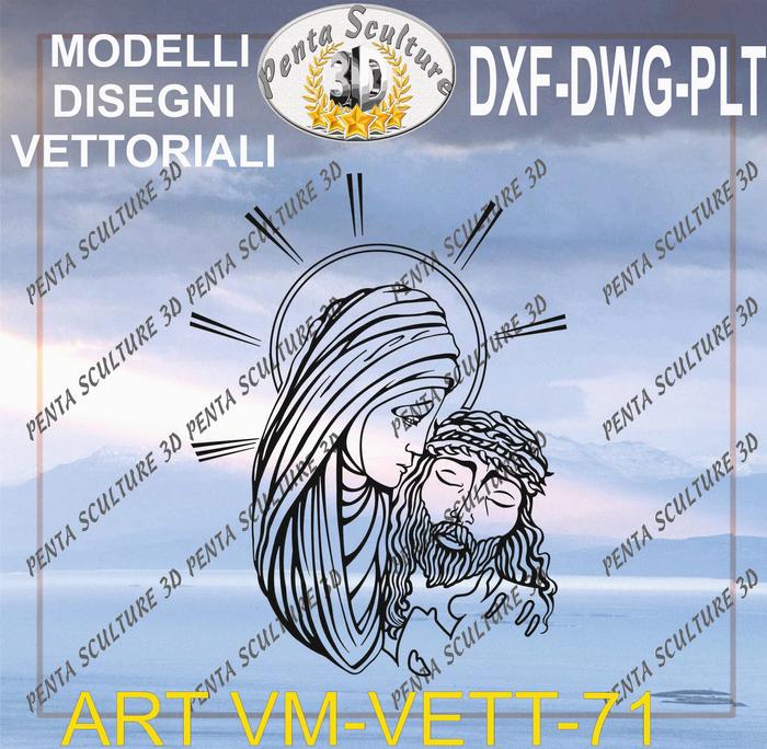 Vergine_Maria_file_vettoriale_modello_71_eps_dwg_dxf_plt