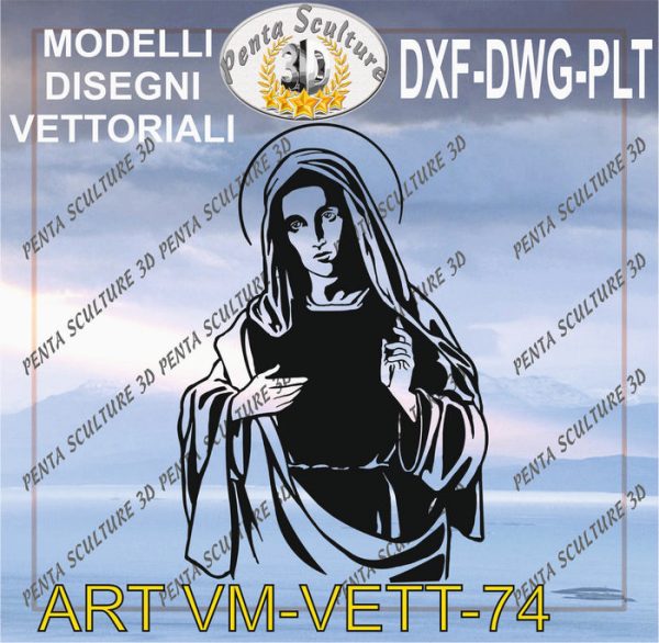 Vergine_Maria_file_vettoriale_modello_74_eps_dwg_dxf_plt