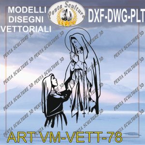 Vergine Maria file vettoriale modello 78 eps dwg dxf plt