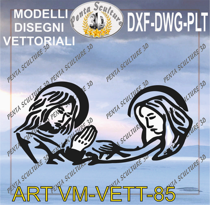 Vergine_Maria_file_vettoriale_modello_85_eps_dwg_dxf_plt