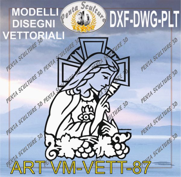 Vergine_Maria_file_vettoriale_modello_87_eps_dwg_dxf_plt