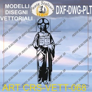 Cristo file vettoriale modello CRS 068 eps dwg dxf plt