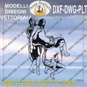 Decori file vettoriale modello DR-VETT 345 eps dwg dxf plt
