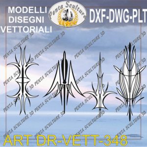 Decori file vettoriale modello DR-VETT 348 eps dwg dxf plt