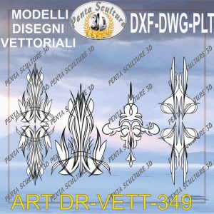 Decori file vettoriale modello DR-VETT 349 eps dwg dxf plt